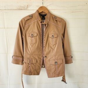 White House Black Market Tan Jacket Utility